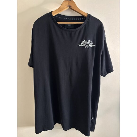 TRIUMPH MOTORCYCLES Triumph Ace Cafe T-Shirt Mens Large Black - Picture 2 of 11